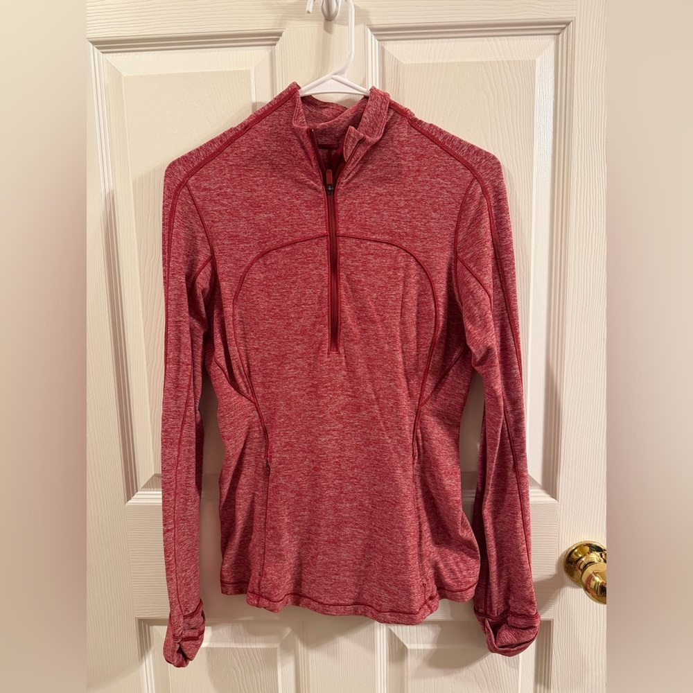Lululemon Red Swiftly Tech Half-Zip